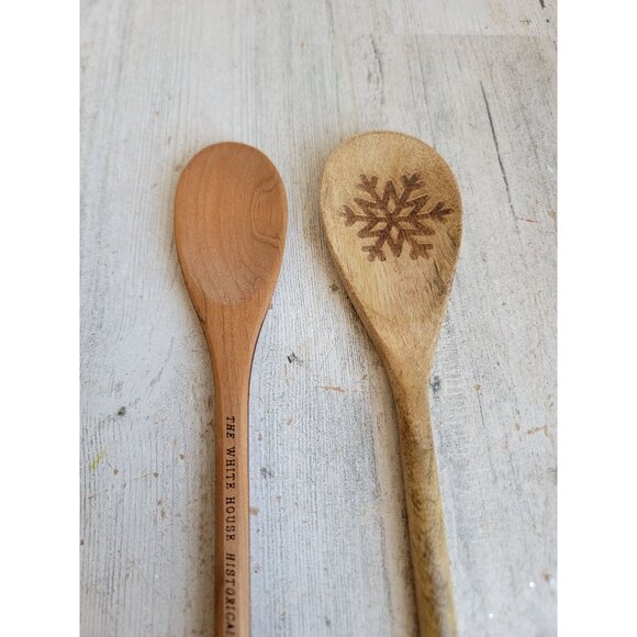 White House Wooden spoon Xmas kitchen set decor home - Picture 4 of 5
